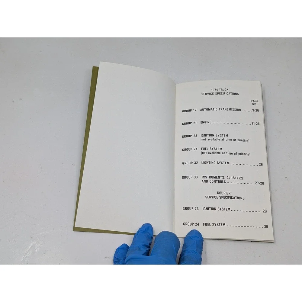 1974 Ford Truck Specifications Manual‎ Original Book Service F-100 F-350 F-250
